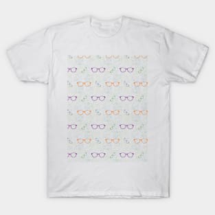 Glasses Pattern | 9 Colored T-Shirt